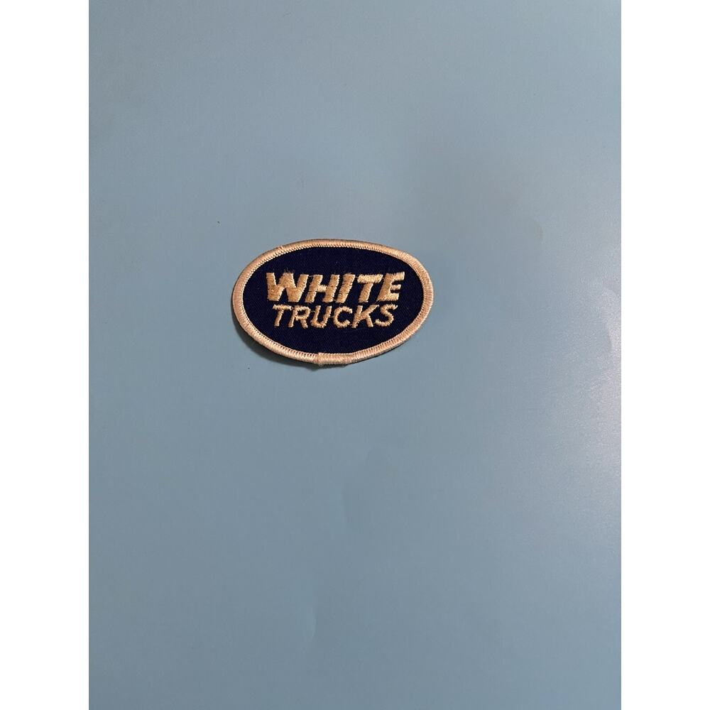 Vintage White Trucks Patch
